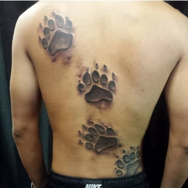 Cute Bear Paw Tattoo Designs & Ideas