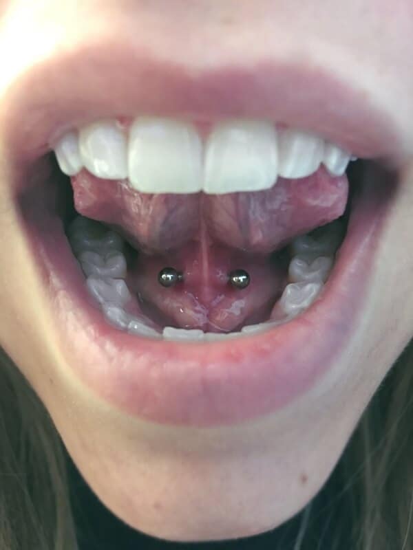 Tongue piercing