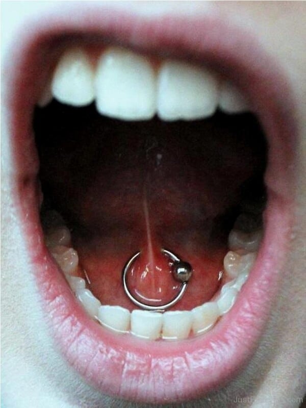 Lingual frenulum piercing