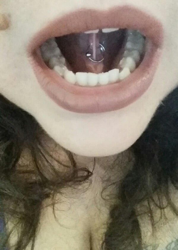 Frenulum Piercing idea