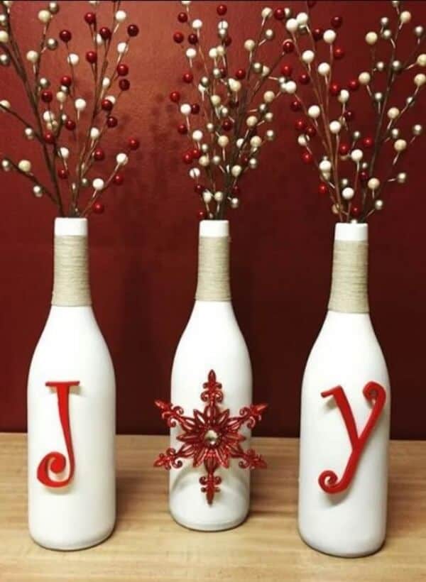 Beautiful Wine Bottle Crafts For Christmas