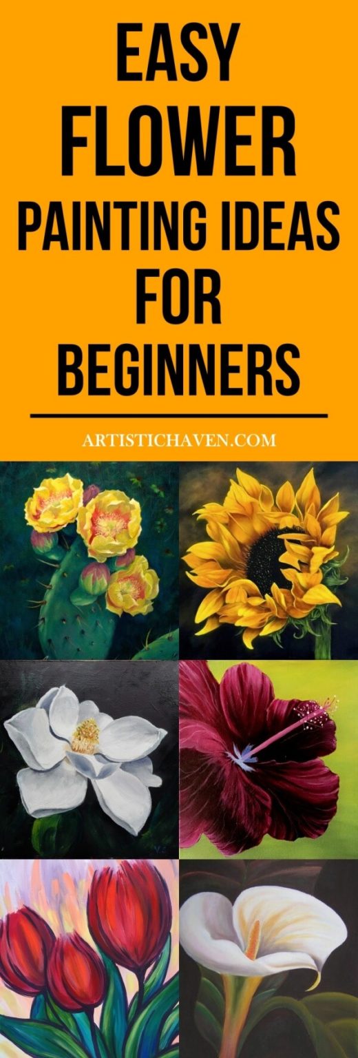 62 Easy Flower Painting Ideas For Beginners