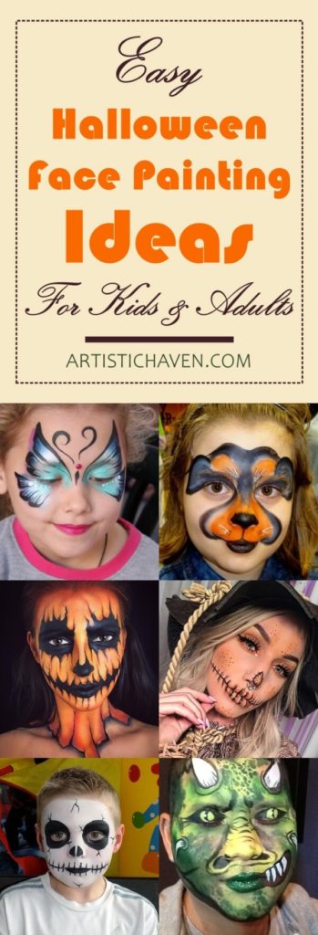 60 Easy Halloween Face Painting Ideas For Kids & Adults
