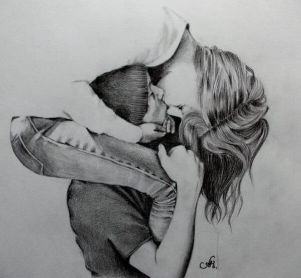 How to Draw Romantic Couple with Pencil | Gf Bf Drawing Easy | Girl Boy  Sketch | Couple Drawing || Bak Bakum Art | By Bak-Bakum | Facebook