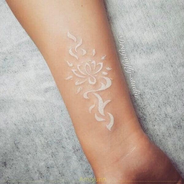 Beautiful White Ink Tattoo Designs And Ideas