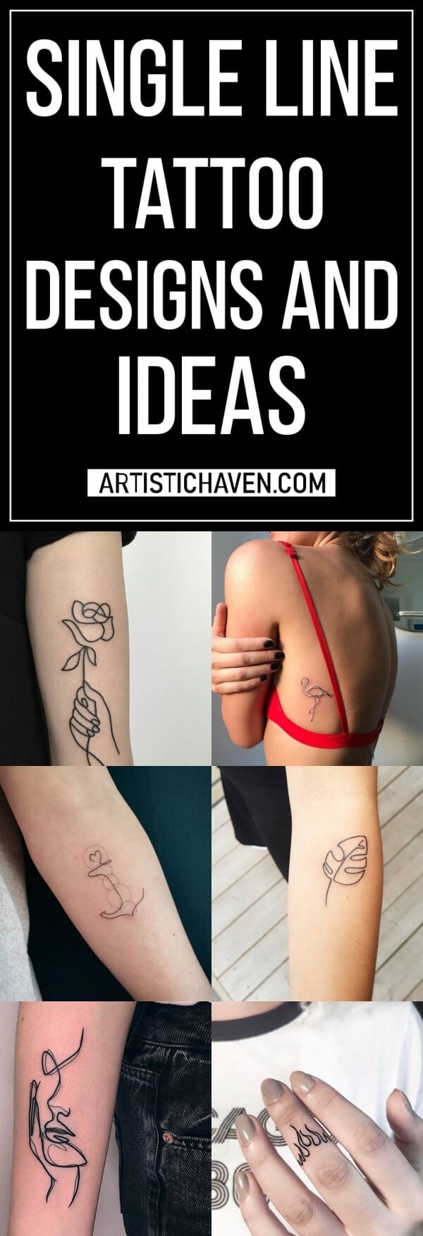 Single Line Tattoo Designs And Ideas