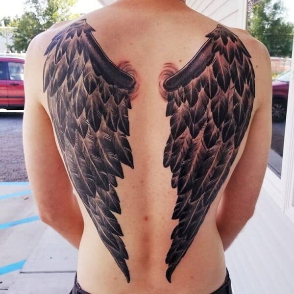 Details 98+ about angel devil wings tattoo best - in.daotaonec