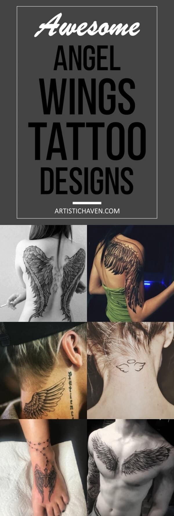 Latest 60 Angel Wings Tattoo Designs 2023  Tips and Beauty