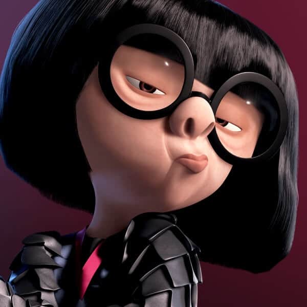 Edna was a fictional character from the movie The Incredibles. 