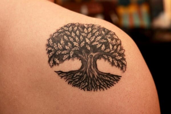 Top 45 Oak Tree Tattoo Designs And Ideas – Artistic Haven