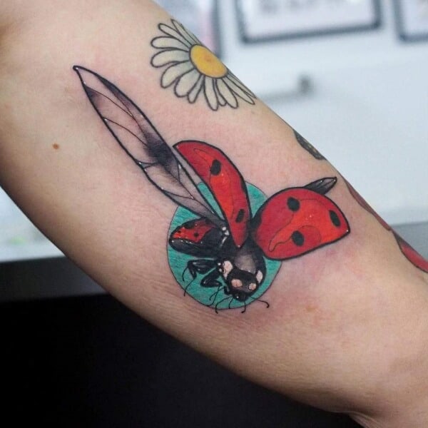 Cute Ladybug Tattoo Designs And Ideas