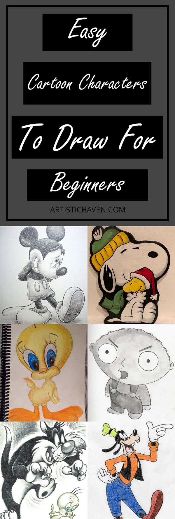 Easy Cartoon Characters To Draw For Beginners