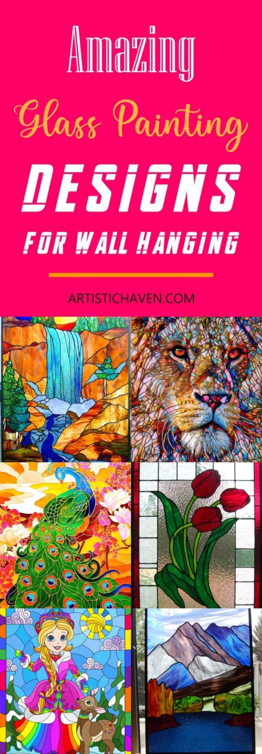 30 Amazing Glass Painting Designs For Wall Hanging