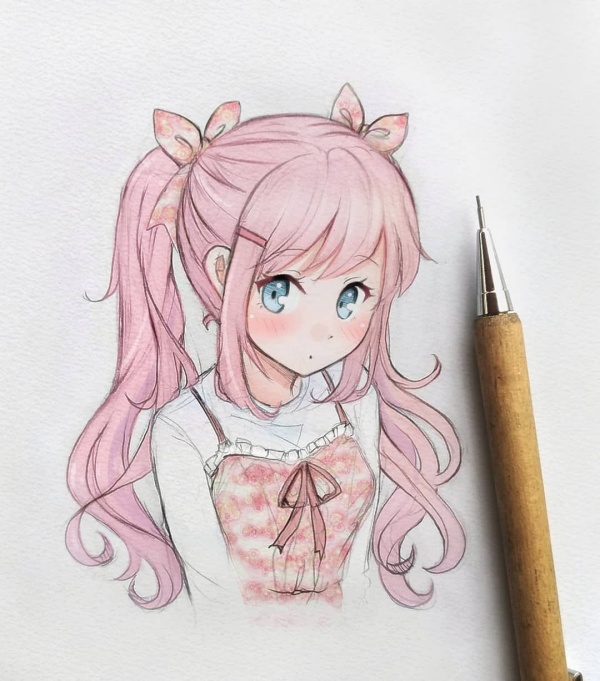 60 Drawings Of Anime Characters With Pink Hair – Artistic Haven