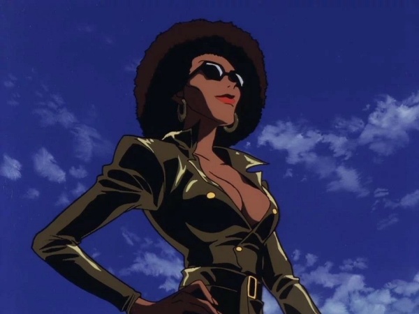 Black anime girl with afro