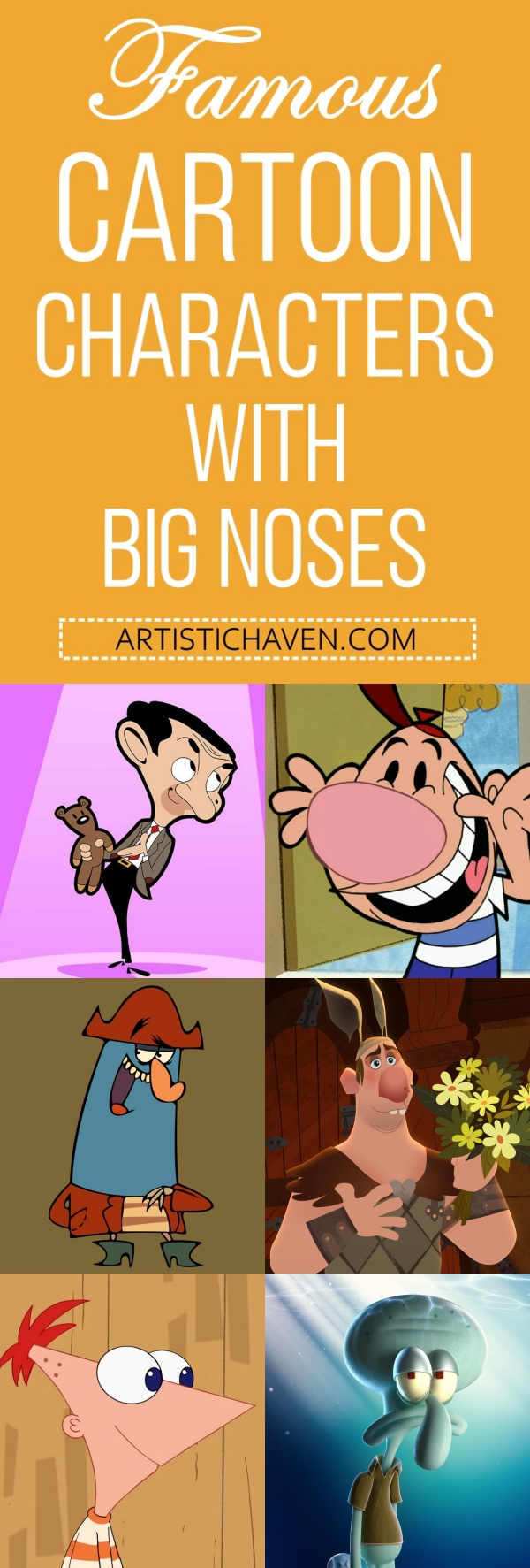 cartoon characters with big noses