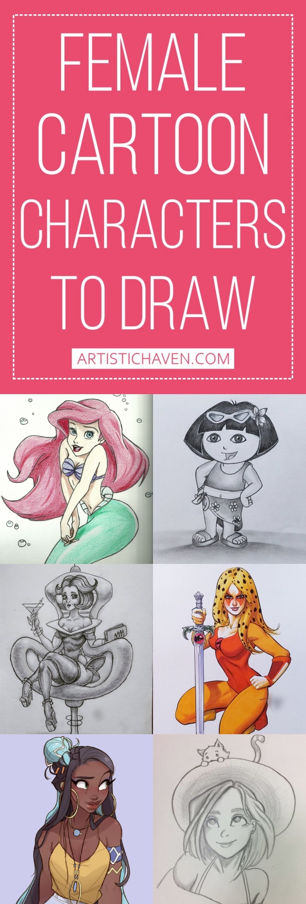75 Famous Female Cartoon Characters To Draw – Artistic Haven