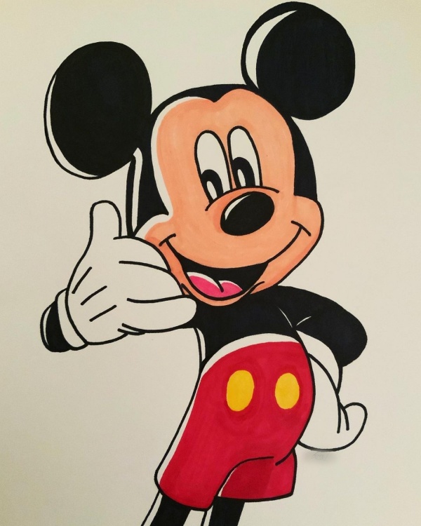Drawing Disney Mickey Mouse