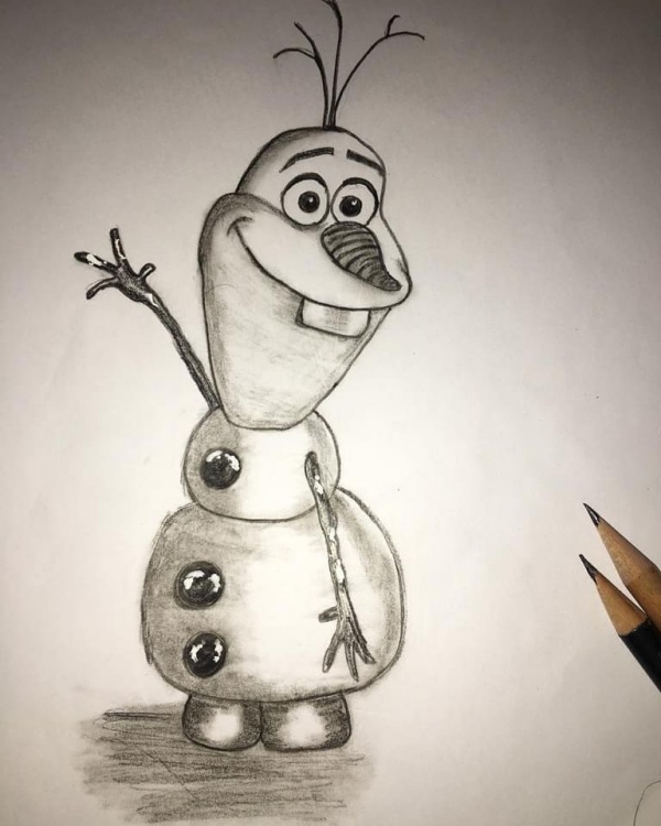 Drawing Disney Olaf