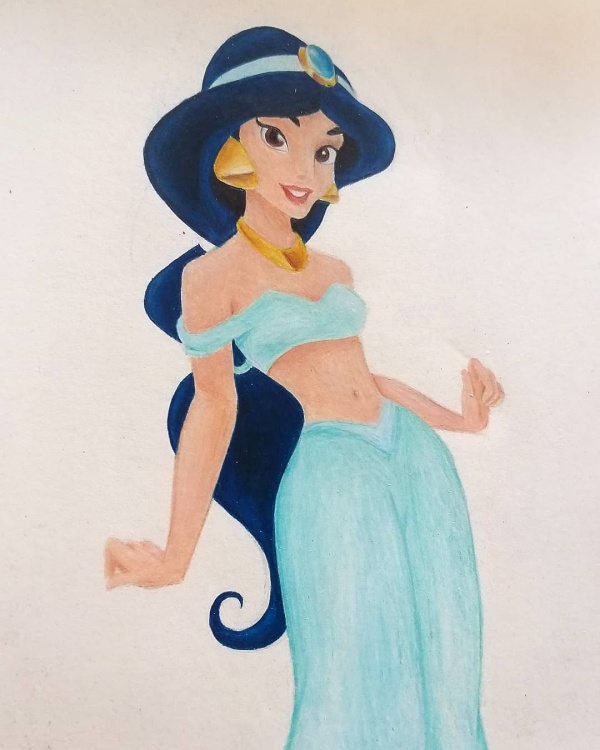 Drawing Disney Princess Jasmine