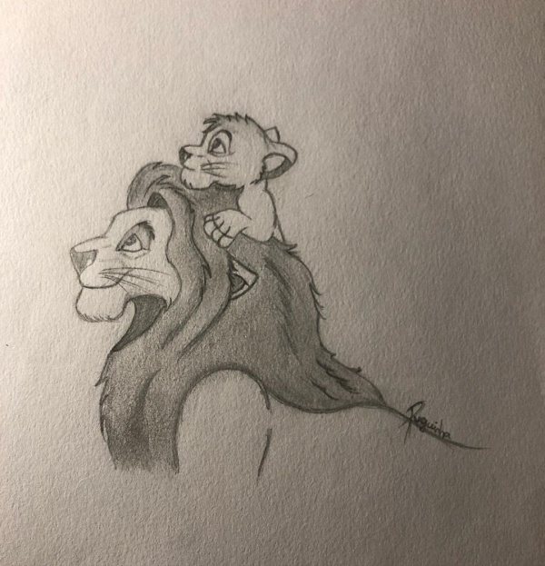 Drawing Simba Lion King