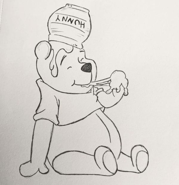 Drawing Pooh Bear