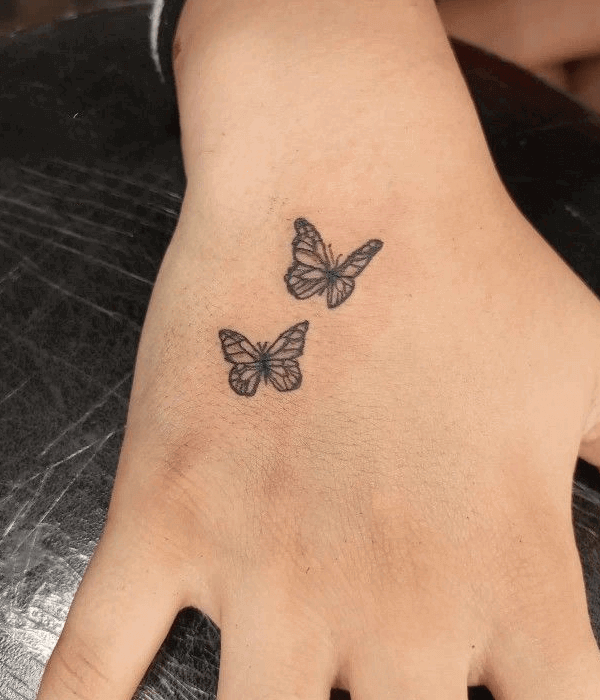 Cluster Of Butterfly Tattoo
