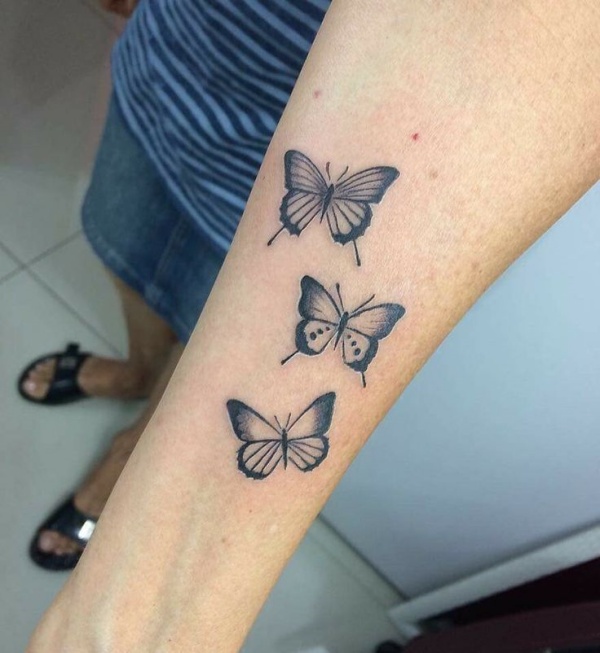 Forearm Butterfly Tattoo