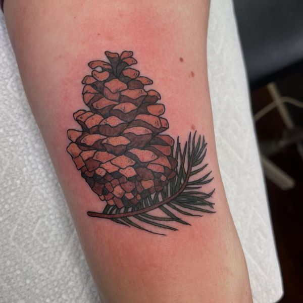 Pine Cone Tattoo Designs