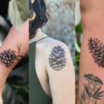 pine cone tattoo designs
