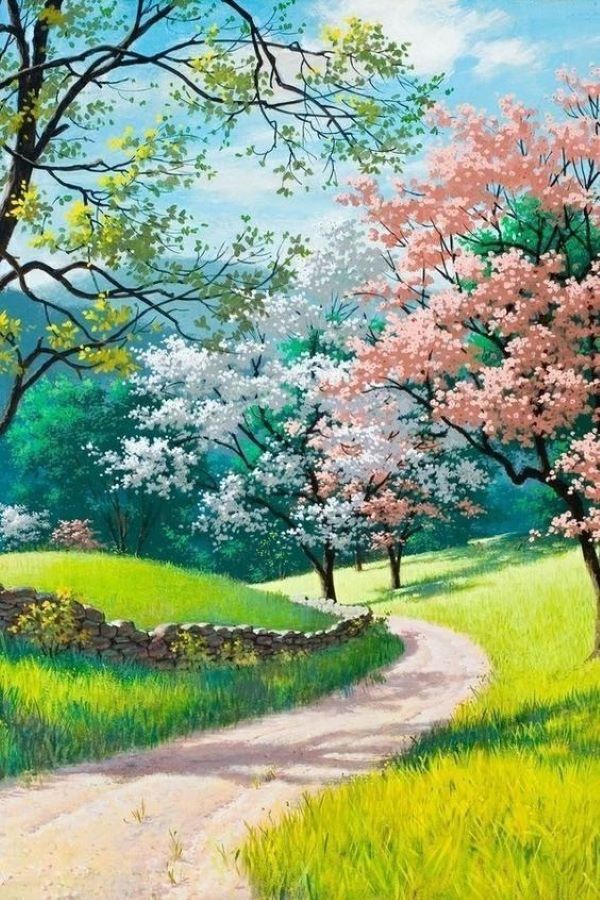 Spring Landscape Painting