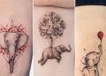 Cute Elephant Tattoo Ideas and Designs