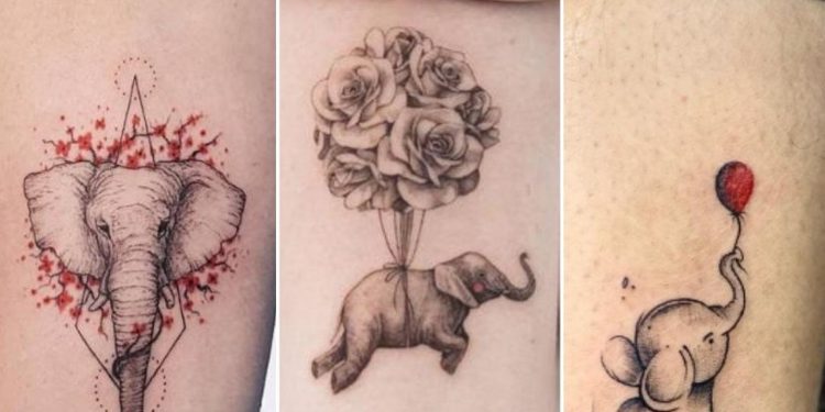Cute Elephant Tattoo Ideas and Designs