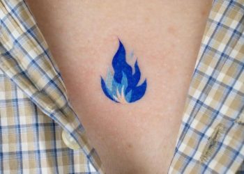 Blue Flame Tattoo Ideas