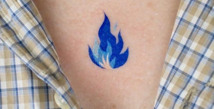 Blue Flame Tattoo Ideas