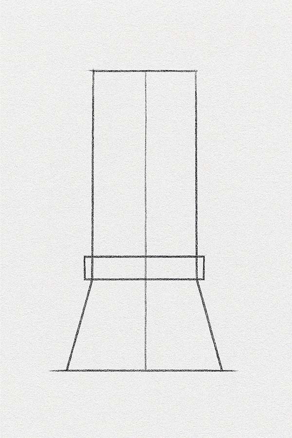 Easy Eiffel Tower Drawing 2