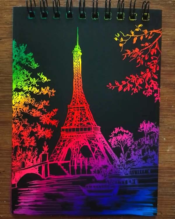 Easy Eiffel Tower Drawing 23