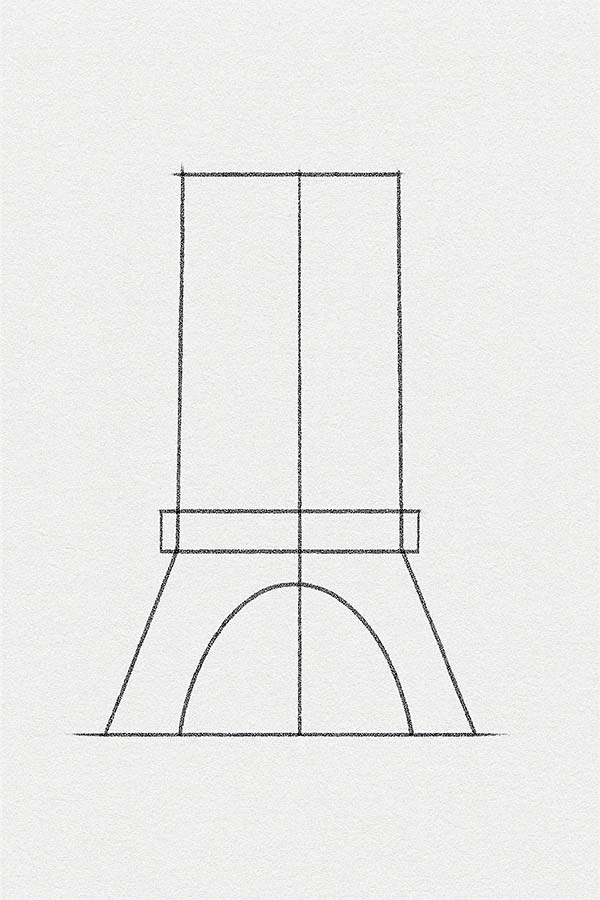 Easy Eiffel Tower Drawing 3