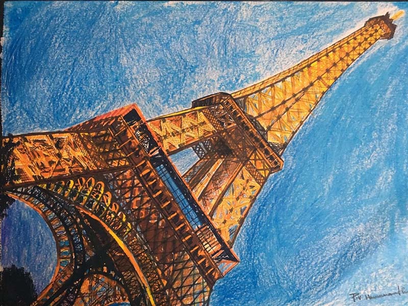 Easy Eiffel Tower Drawing 31