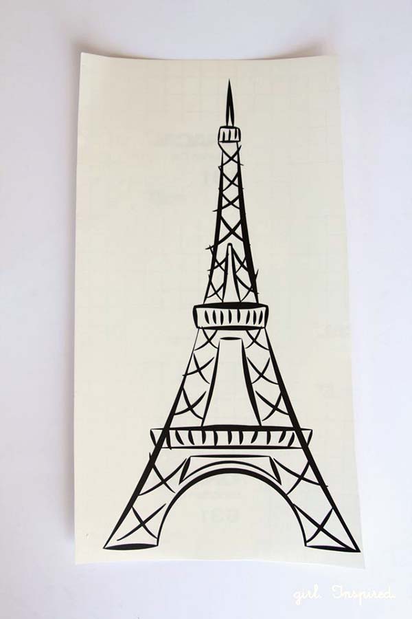 Easy Eiffel Tower Drawing 45