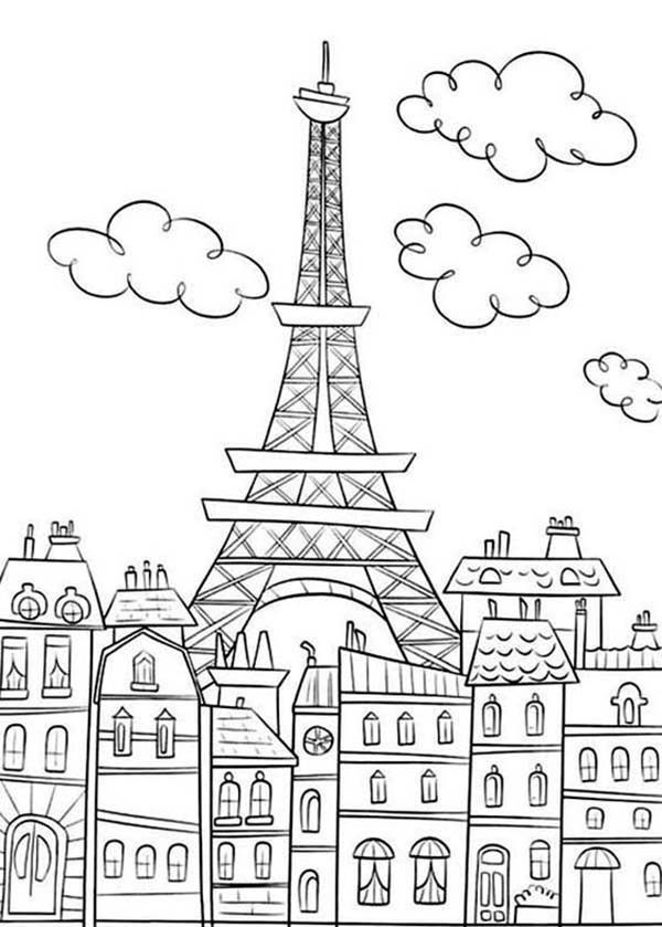 Easy Eiffel Tower Drawing 48