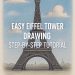 Easy Eiffel Tower Drawing Featured Image