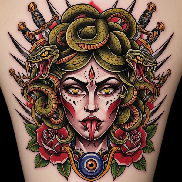 Medusa Tattoo Ideas 12