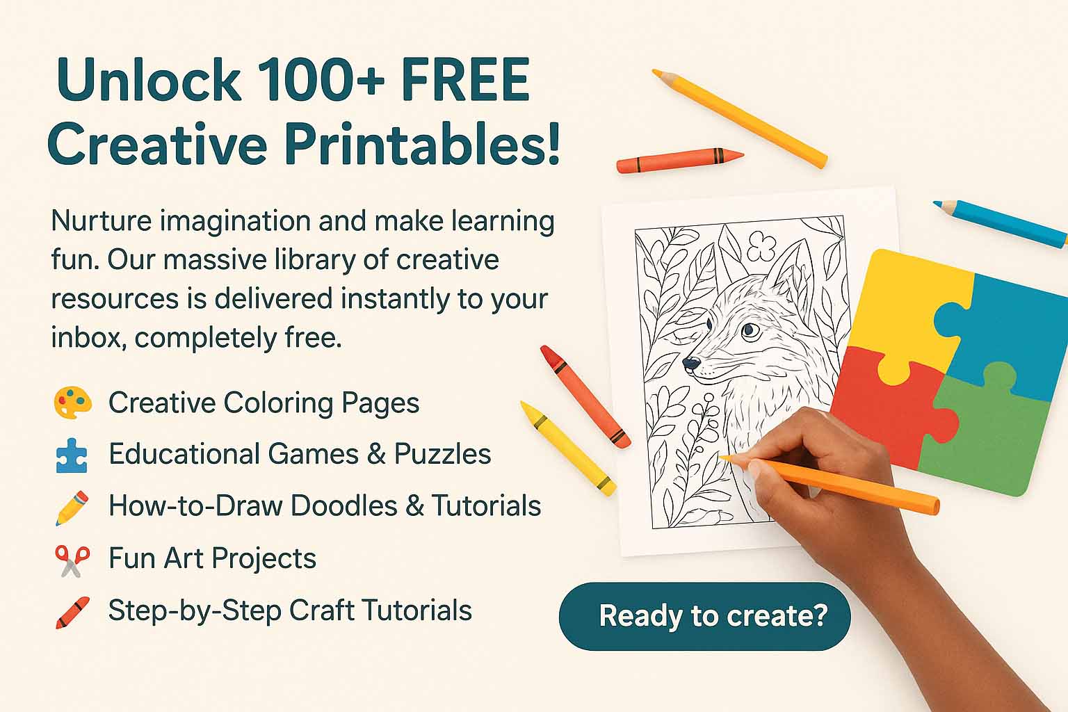 A collage of colorful children's art printables.