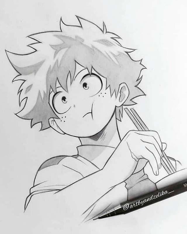 Japanese manga black and white art style inspiration 19