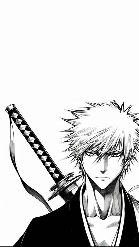 Japanese manga black and white art style inspiration 37
