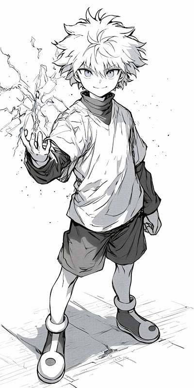 Japanese manga black and white art style inspiration 40