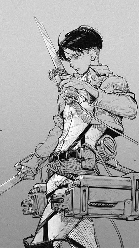 Japanese manga black and white art style inspiration 43