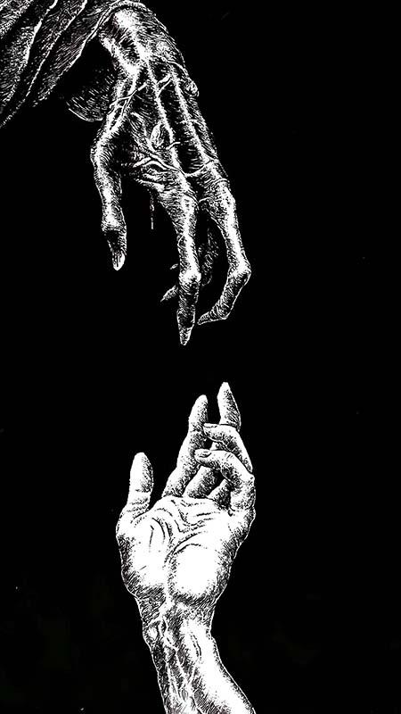 Japanese manga black and white art style inspiration 44
