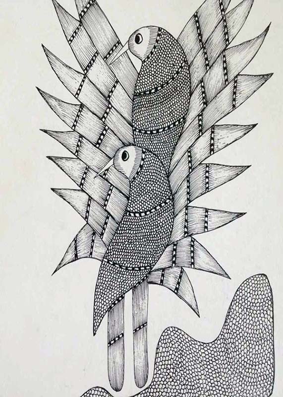 Easy Gond Painting Ideas for Beginners 12